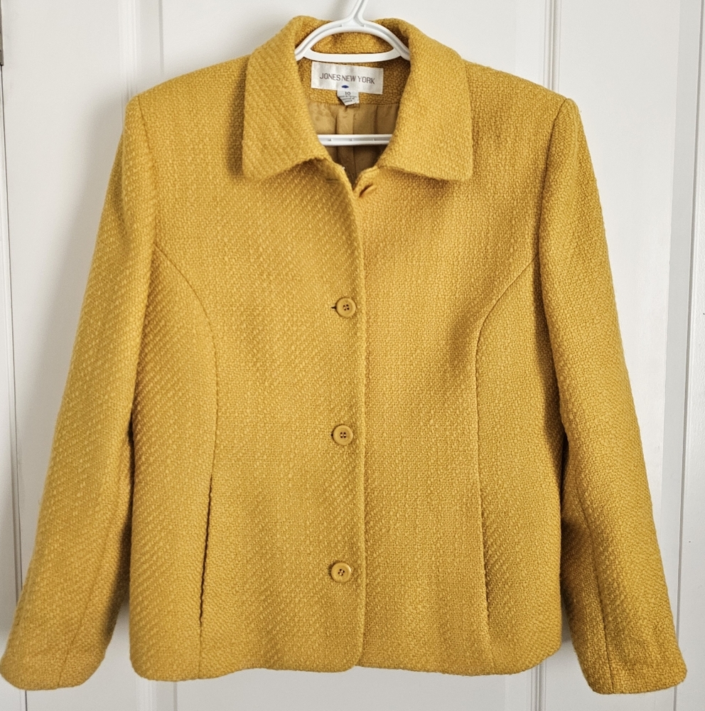 Jones New York Mustard Blazer